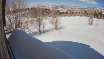 This camera
                          looks at the 2nd snowstick on the north side
                          of the cabin